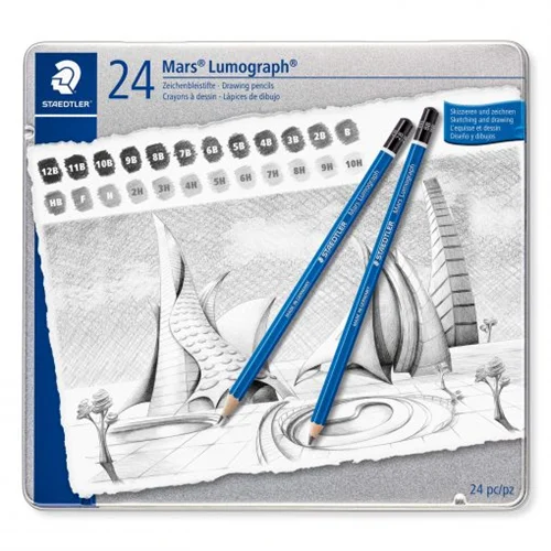 ست 24 تایی مداد طراحی مارس لوموگراف استدلر