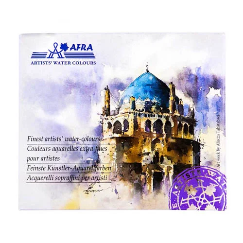 آبرنگ 12 رنگ افرا جعبه مقوایی