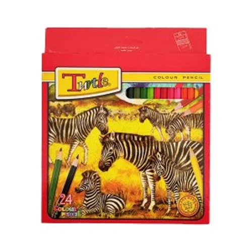 مداد رنگی 24 رنگ لاک پشت جعبه مقوایی