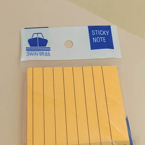 استیک نوت خط دار رنگی