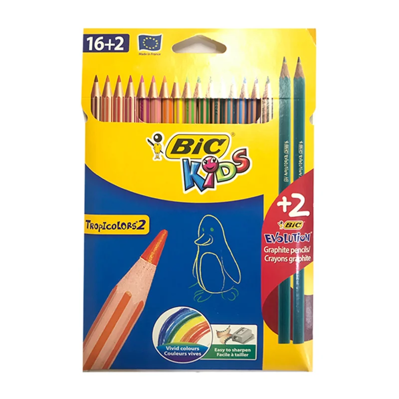 مداد رنگی 2+16 رنگ تراپی کالر 2 بیک جعبه مقوایی