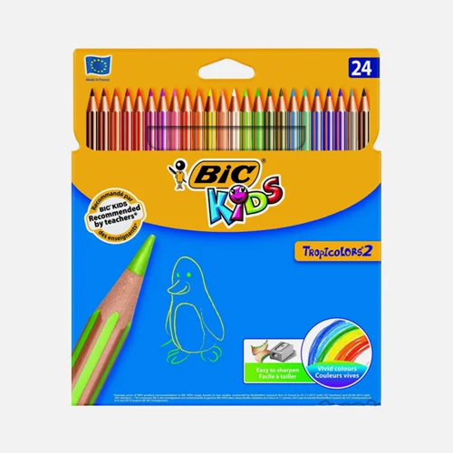 مداد رنگی 24 رنگ بیک مدل کیدز تراپی کالر2