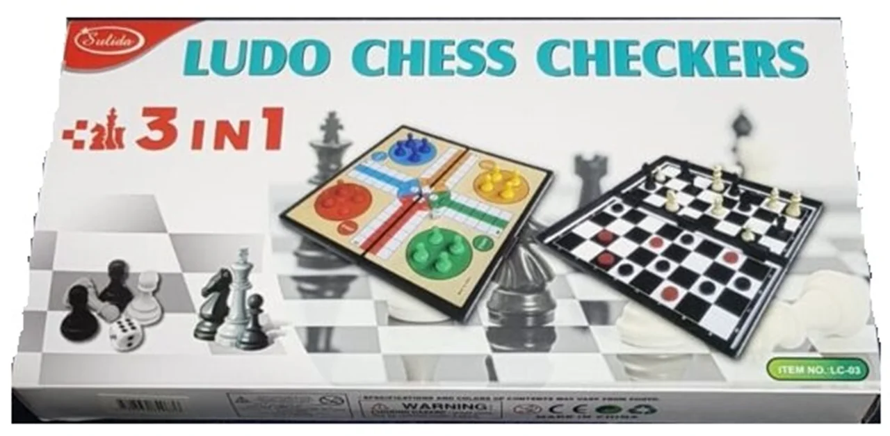 بازی فکری منچ و شطرنج سه کاره (Ludo Chess Checkers)