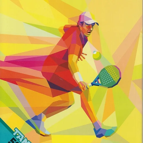 دفتر 50 برگ جلد مقوایی تندیس کد 10 طرح تنیس