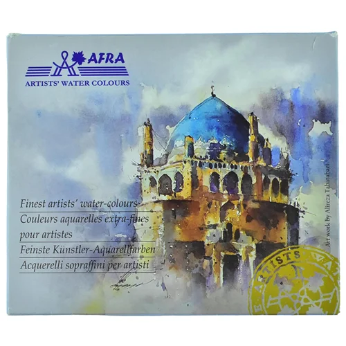 آبرنگ 18 رنگ افرا جعبه مقوایی