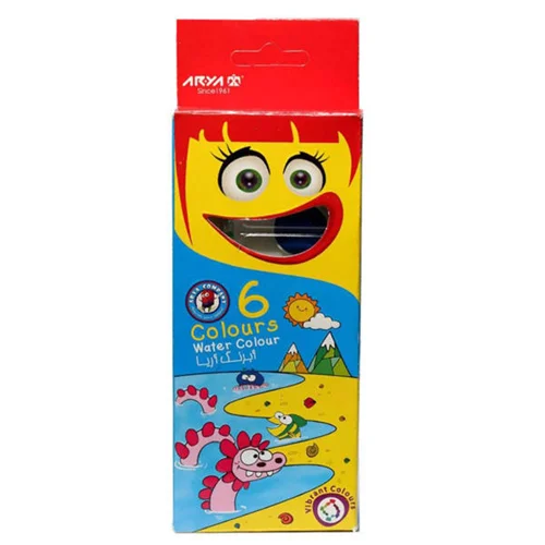 آبرنگ رنگ آمیزی 6 رنگ آریا 5001