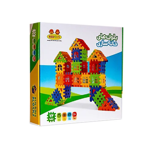 بازی ساختنی بلوک های خانه سازی 72 قطعه ( BUILDING BLOCK)