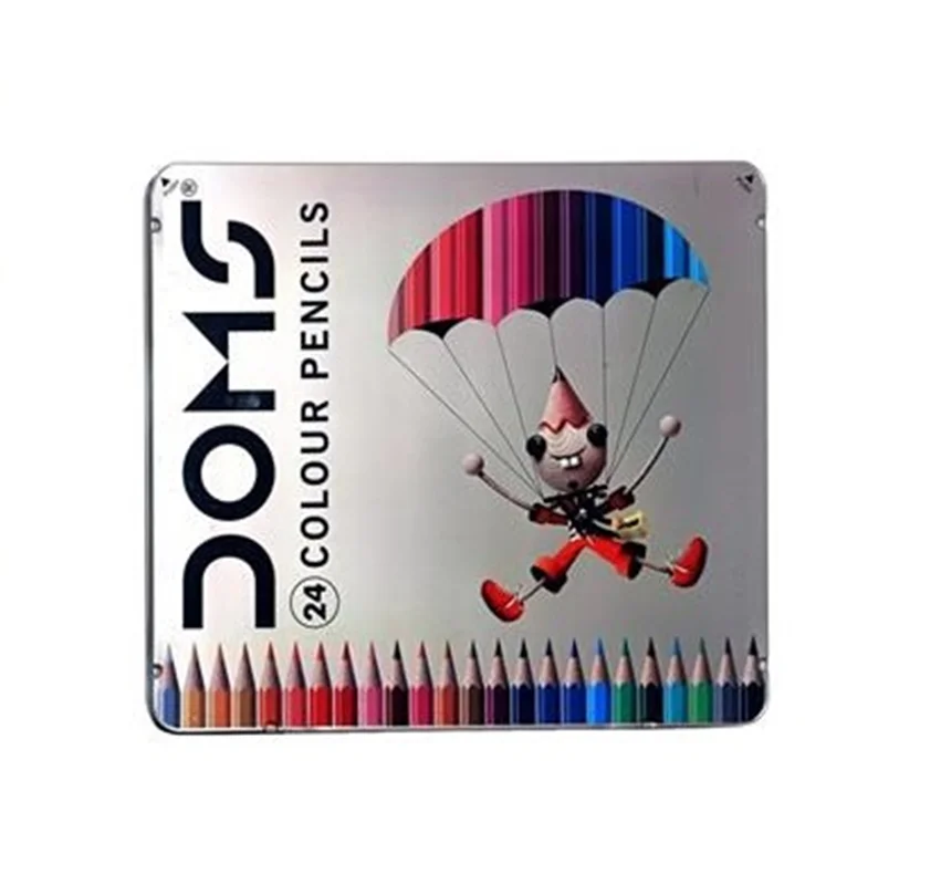 مداد رنگی 24 رنگ دامز جعبه فلزی