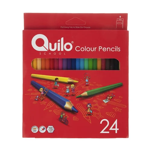 مداد رنگی 24 رنگ کوییلو جعبه مقوایی