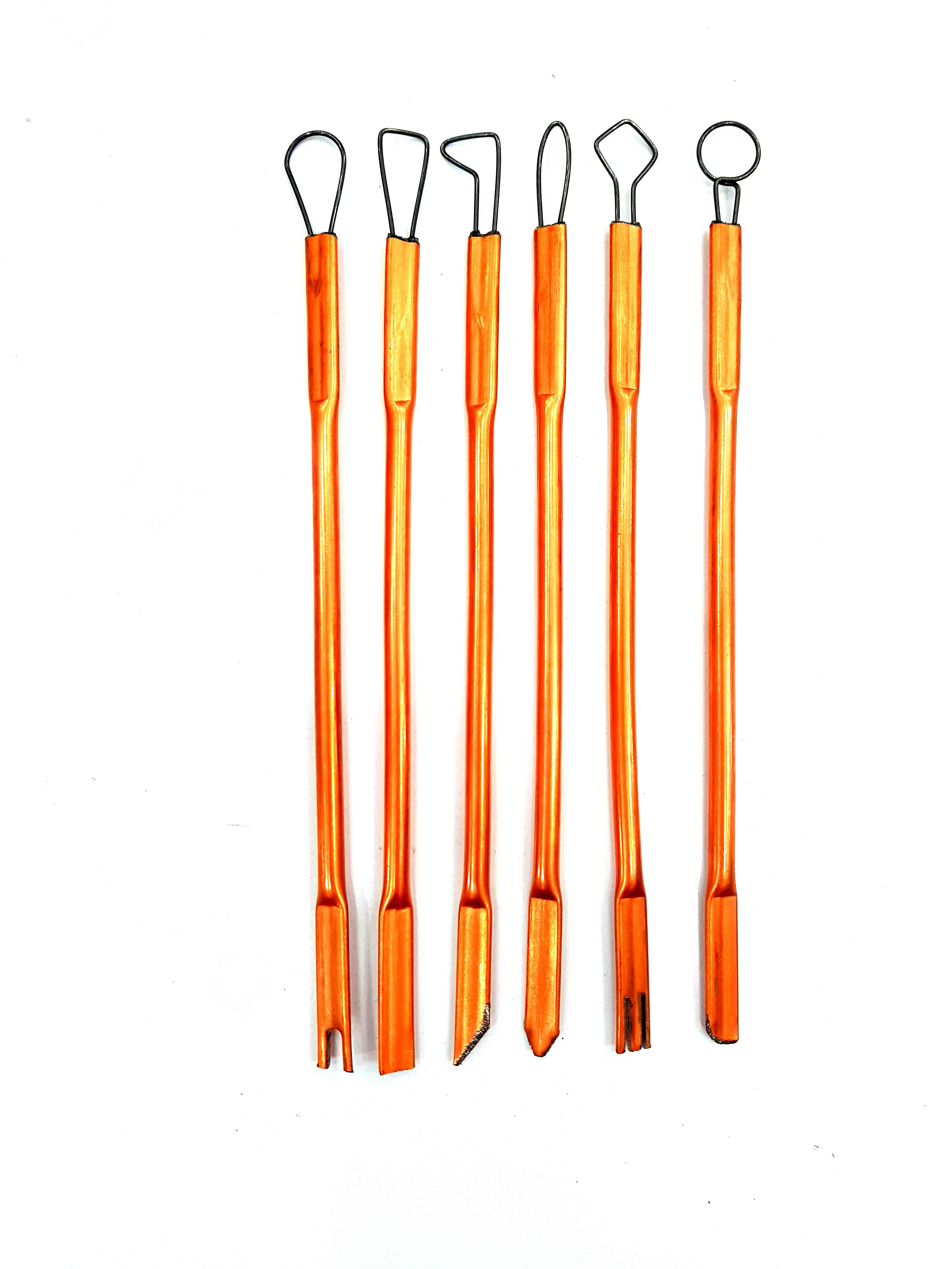 ابزار مجسمه سازی 6 عددی برنجی