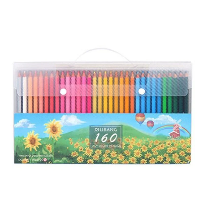 مداد رنگی 160 رنگ دایلی رانگ جعبه طلقی