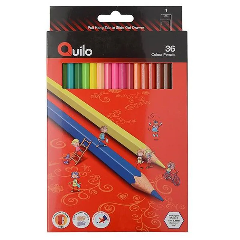 مداد رنگی 36 رنگ کوییلو جعبه مقوایی