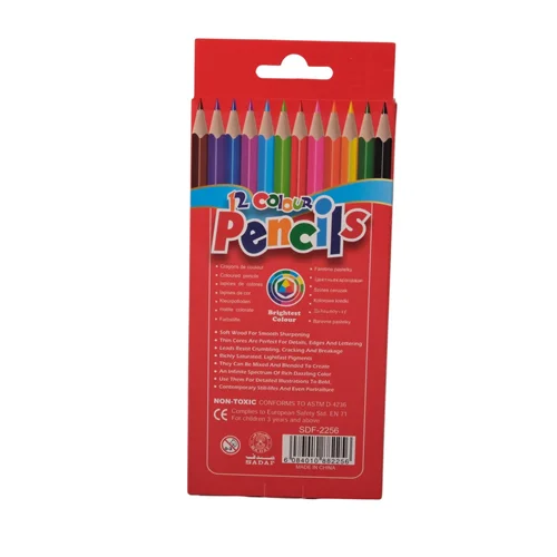 مداد رنگی  صدف مدل 12 تایی