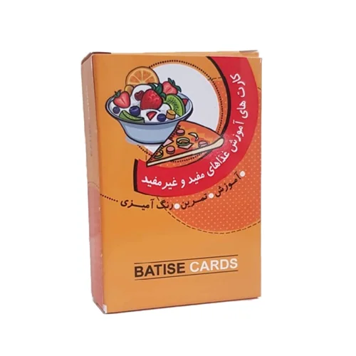 بازی فکری آموزشی غذاهای مفید و غیرمفید باتیس (BASTIS CARDS)