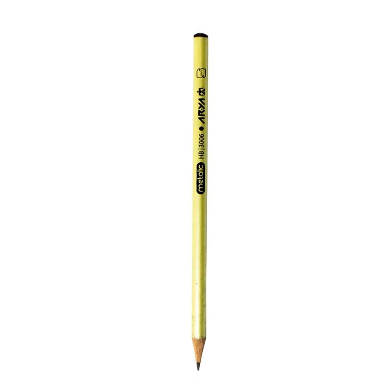 مداد مشکی گرد آریا مدل متالیک کد 3006