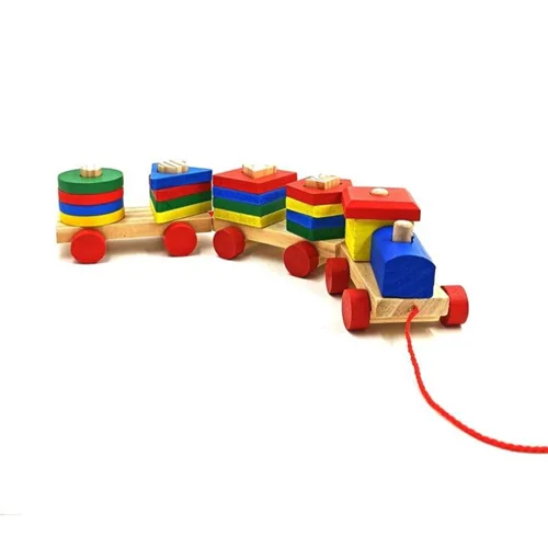 بازی آموزشی مونته‌ سوری مدل قطار چوبی