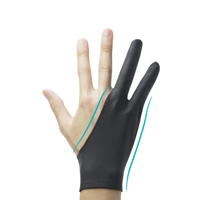 دستکش طراحی دو انگشتی مشکی