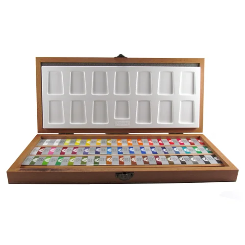 آبرنگ 48 رنگ افرا جعبه چوبی